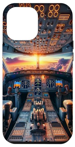 Hülle für iPhone 14 Plus Flugzeug Cockpit Fluginstrumente Flugpilot Sonnenuntergang Hülle für iPhone 14 Plus Flugzeug Cockpit Fluginstrumente Flugpilot Sonnenuntergang von Aviation Merch