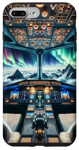 Hülle für iPhone 7 Plus/8 Plus Flugzeug Cockpit Fluginstrumente Pilot Nordlichter Hülle für iPhone 7 Plus/8 Plus Flugzeug Cockpit Fluginstrumente Pilot Nordlichter von Aviation Merch