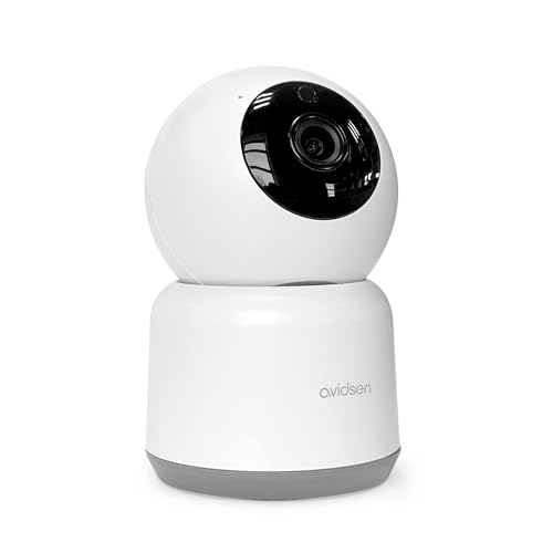 Avidsen - 360 Grad motorisierte WLAN-IP-Kamera für den Innenbereich, privater Modus, Auto-Tracking, Nachtsicht, Bewegungserkennung HomeCam 3 127151 von Avidsen