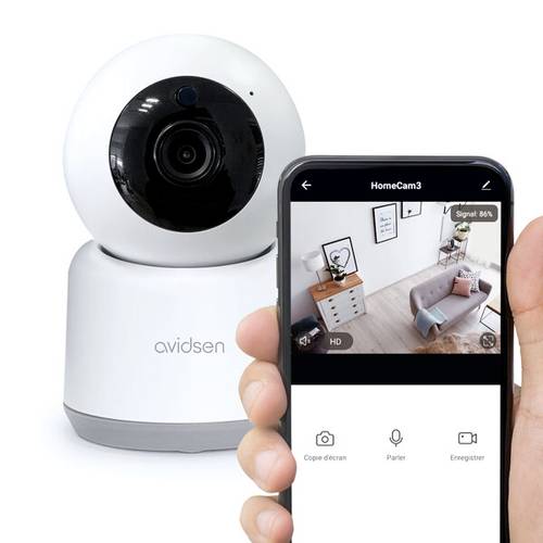 Avidsen HomeCam 3 127151 WLAN IP Überwachungskamera 1920 x 1080 Pixel von Avidsen
