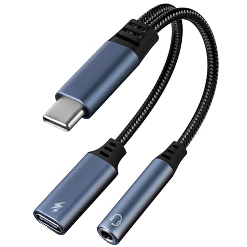 Avigers USB C Auf Klinke Adapter und Laden, 2-in-1 USB C auf 3,5mm Aux Kopfhörer Adapter, Unterstützt USB C zu Schnellladung Aux Audio für iPhone 16/15 Pro Max, Samsung Galaxy, Huawei, Google Pixel Avigers USB C Auf Klinke Adapter und Laden, 2-in-1 USB C auf 3,5mm Aux Kopfhörer Adapter, Unterstützt USB C zu Schnellladung Aux Audio für iPhone 16/15 Pro Max, Samsung Galaxy, Huawei, Google Pixel von Avigers