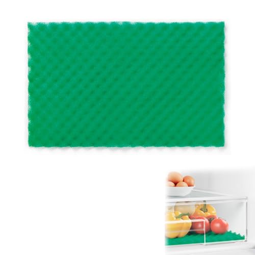 Antikondensierbare Kühlschrankmatte, zuschneidbar, mit gewellter Oberfläche für Luftzirkulation, hält Lebensmittel frisch, Polyurethan, Grün, 47 x 30 cm Antikondensierbare Kühlschrankmatte, zuschneidbar, mit gewellter Oberfläche für Luftzirkulation, hält Lebensmittel frisch, Polyurethan, Grün, 47 x 30 cm von Avilia