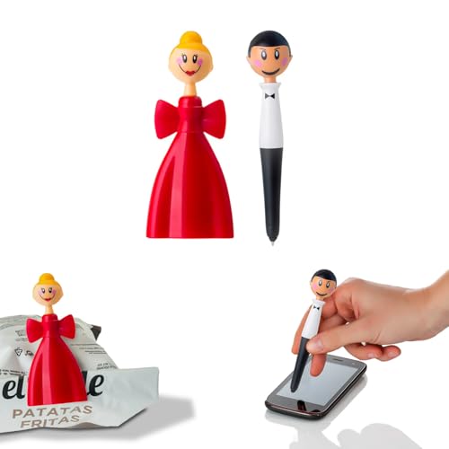 Avilia Magnetstift und praktischer passender Clip – Praktisches Set für Büro oder Zuhause, dank der magnetischen Clips können sie auf dem Kühlschrank oder Whiteboard aufbewahrt werden – robust und von Avilia