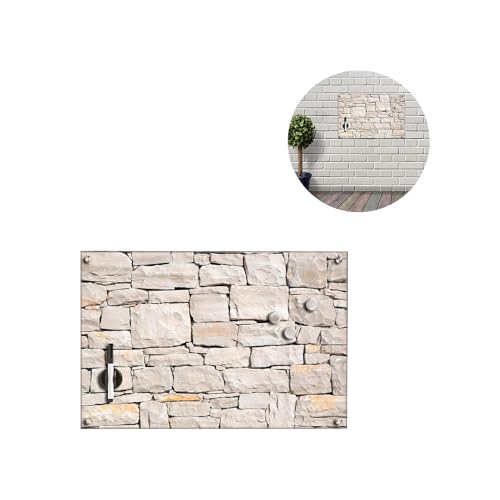 Memoboard aus Glas mit Wand-Effekt – Wandplaner – Magnettafel für die Wand – Wandplaner mit Marker – 60 x 40 cm von Avilia
