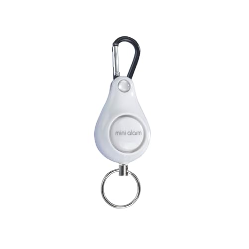 Mini-Alarmanlage gegen Diebstahl – Raub- und Anti-Bruchalarm – Mini-Sicherheitsalarm, 19 x 9 x 3 cm, Weiß von Avilia