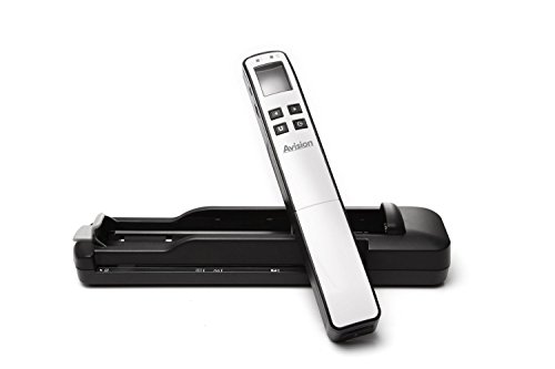 AVISION MiWand2 PRO tragbares Scanner (300x 300 DPI, 4,6 cm (1,8 Zoll) LCD-Display, WiFi, Micro-SD Kartenslot bis 32GB, Mini-USB) weiß von Avision