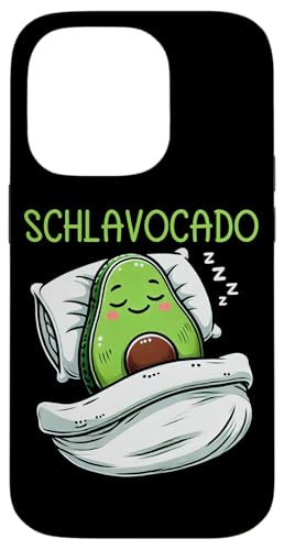 Schlavocado Avocado Schlafliebhaber Kawaii Schlafen Pyjama Hülle für iPhone 14 Pro von Avocado Liebhaber Schlafenthusiast Schlafanzug