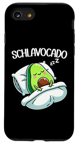 Schlavocado Avocado Schlafliebhaber Kawaii Schlafen Pyjama Hülle für iPhone SE (2020) / 7 / 8 von Avocado Liebhaber Schlafenthusiast Schlafanzug