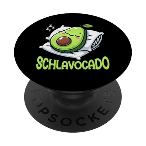 Schlavocado Avocado Schlafliebhaber Kawaii Schlafen Pyjama PopSockets Klebender PopGrip von Avocado Liebhaber Schlafenthusiast Schlafanzug