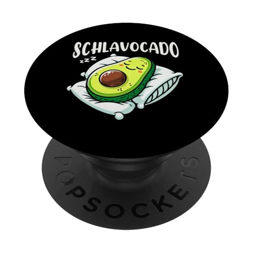 Schlavocado Avocado Schlafliebhaber Kawaii Schlafen Pyjama PopSockets Klebender PopGrip von Avocado Liebhaber Schlafenthusiast Schlafanzug