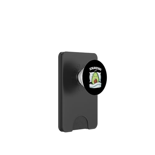 Schlavocado Avocado Schlafliebhaber Kawaii Schlafen Pyjama PopSockets PopWallet für MagSafe von Avocado Liebhaber Schlafenthusiast Schlafanzug