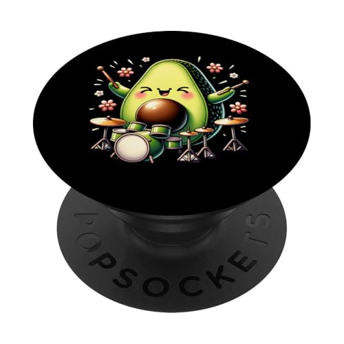 Trommeln Avocado Tier Band Niedlich Musiker Humor PopSockets Klebender PopGrip Trommeln Avocado Tier Band Niedlich Musiker Humor PopSockets Klebender PopGrip von Avocado Trommeln Tier Lustig Musik Kunst Design