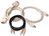 Avocent SwitchView Kabelsæt, 1,8 m, DVI til DVI, USB-B(Printer kabel), Jack(Lyd & Mic) von Avocent