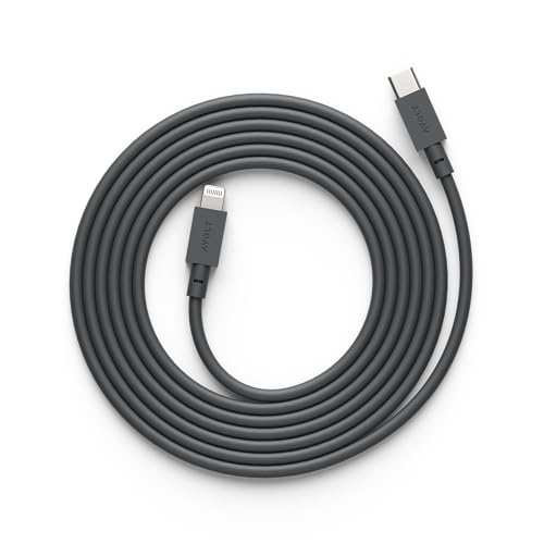 Avolt USB C Auf Lightning-Kabel - 2m Ladekabel für iPhone 13/12/11/X/XS/XR/8 - Silikonkabel mit weichem Griff - Elegant und Schnell (Schwarz) von Avolt