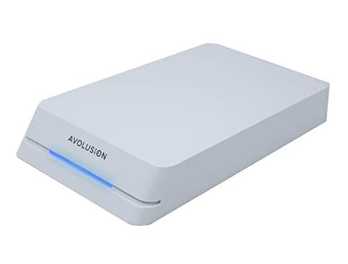 Avolusion HDDGear Pro Externe Gaming-Festplatte (4 TB, 7200 U/min, USB 3.0, für PS5), Weiß von Avolusion