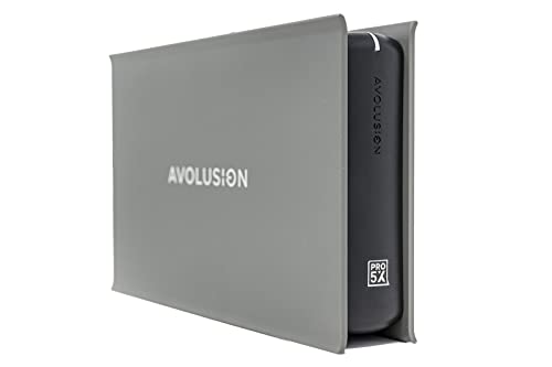 Avolusion PRO-5X Externe Festplatte für PC, Mac, Playstation und Xbox, 8 TB, USB 3.0, Grau von Avolusion