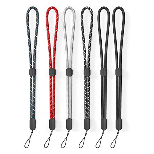 Handhandschlaufe Lanyard, Avorast 6er Pack verstellbare Bunte Nylon Handhandschlaufe für GoPro, Kamera, Schlüssel, Schlüsselbund, Telefon, USB-Stick, Brieftasche und ID-Namensschild von Avorast