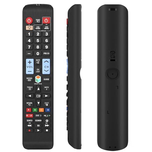 Universal-Fernbedienung für alle Samsung TV-Fernbedienungen, LCD, LED, QLED, SUHD, UHD, HDTV, gebogenes Plasma, 4K, 3D, Smart-TVs, mit Tasten für Netflix, Prime Video, Smart Hub, von Avtbeisty