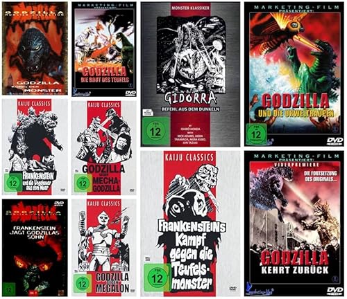 Godzilla Collection - Das Beste der Showa-Reihe (10 Kaiju Klassiker auf 10 DVDs) Preisgekrönte Monster Filme aus den legendären Toho Studios [Collector's Edition] von WME Home Entertainment