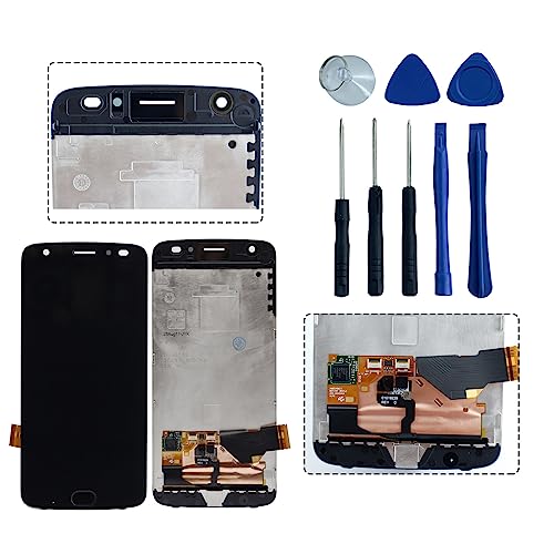 Avvood Für Motorola Moto Z2 Force XT1789 LCD-Bildschirm Touch Digitizer Display Assembly mit Rahmen Ersatz XT1789 LCD Display 5,5 Zoll von Avvood