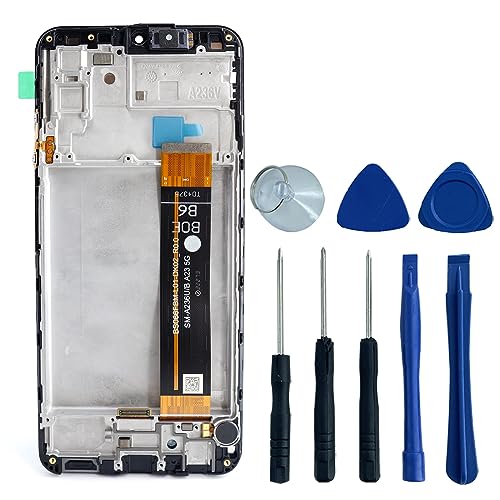 Avvood Für Samsung Galaxy A23 4G SM-A235M A235M A235F LCD-Display, Touchscreen-Digitizer mit Rahmenersatz, schwarz, 16,8 cm Avvood Für Samsung Galaxy A23 4G SM-A235M A235M A235F LCD-Display, Touchscreen-Digitizer mit Rahmenersatz, schwarz, 16,8 cm von Avvood