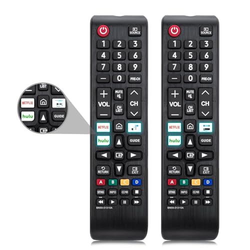 Universal Infrarot Fernbedienung für Alle Samsung TV, Ersatzfernbedienung Kompatibel mit Samsung Fernseher mit Netflix, hulu Tasten - 2 Pack Universal Infrarot Fernbedienung für Alle Samsung TV, Ersatzfernbedienung Kompatibel mit Samsung Fernseher mit Netflix, hulu Tasten - 2 Pack von Awanber