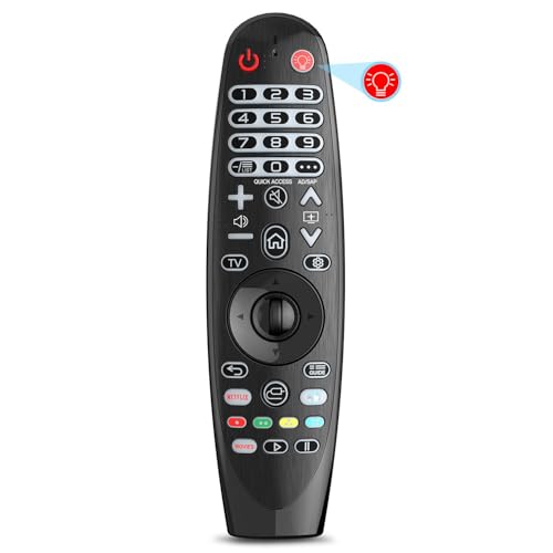 Universal Fernbedienung mit Tastenbeleuchtung Kompatibel mit LG TV, Ersatz-Fernbedienung Kompatibel mit Alle LG Smart TVs mit Netflix und Movies Tastenkombination (Keine Stimme und Zeigerfunktion) Universal Fernbedienung mit Tastenbeleuchtung Kompatibel mit LG TV, Ersatz-Fernbedienung Kompatibel mit Alle LG Smart TVs mit Netflix und Movies Tastenkombination (Keine Stimme und Zeigerfunktion) von Awanber