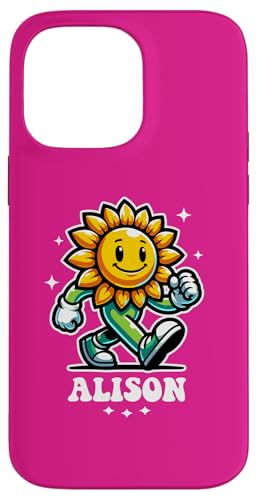 Alison Süße Sonnenblume Design für Mädchen Name Alison Hülle für iPhone 14 Pro Max von Awesome Alison Designs for Girls Name Alison