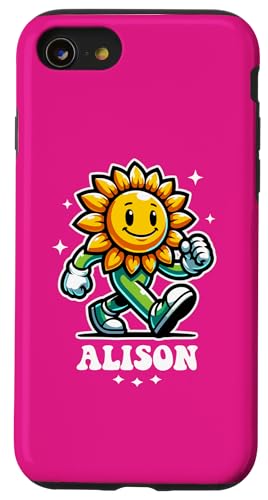 Alison Süße Sonnenblume Design für Mädchen Name Alison Hülle für iPhone SE (2020) / 7 / 8 von Awesome Alison Designs for Girls Name Alison