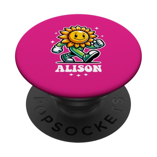 Alison Süße Sonnenblume Design für Mädchen Name Alison PopSockets Klebender PopGrip Alison Süße Sonnenblume Design für Mädchen Name Alison PopSockets Klebender PopGrip von Awesome Alison Designs for Girls Name Alison
