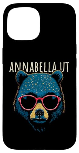 Annabella Utah USA Cool Bear mit Sonnenbrille Design Hülle für iPhone 15 Annabella Utah USA Cool Bear mit Sonnenbrille Design Hülle für iPhone 15 von Awesome Annabella Utah USA Designs and Souvenirs