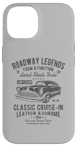 Automotive Nostalgia Oldtimer Cruise In Distressed Design Hülle für iPhone 14 von Awesome Classic Car Show Designs and Souvenirs