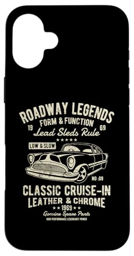 Automotive Nostalgia Oldtimer Cruise In Distressed Design Hülle für iPhone 16 Plus Automotive Nostalgia Oldtimer Cruise In Distressed Design Hülle für iPhone 16 Plus von Awesome Classic Car Show Designs and Souvenirs