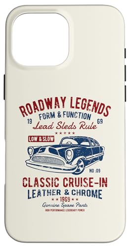 Automotive Nostalgia Oldtimer Cruise In Distressed Design Hülle für iPhone 16 Pro Max Automotive Nostalgia Oldtimer Cruise In Distressed Design Hülle für iPhone 16 Pro Max von Awesome Classic Car Show Designs and Souvenirs