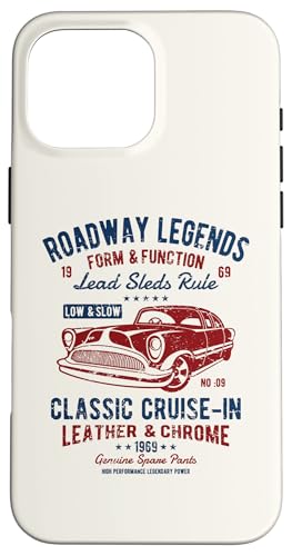 Automotive Nostalgia Oldtimer Cruise In Distressed Design Hülle für iPhone 16 Pro Max Automotive Nostalgia Oldtimer Cruise In Distressed Design Hülle für iPhone 16 Pro Max von Awesome Classic Car Show Designs and Souvenirs