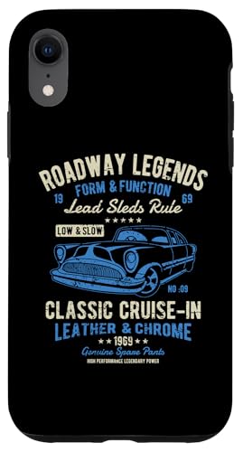 Automotive Nostalgia Oldtimer Cruise In Distressed Design Hülle für iPhone XR von Awesome Classic Car Show Designs and Souvenirs