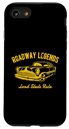 Roadway Legends Bleischlitten Lineal Classic Car Retro Design Hülle für iPhone SE (2020) / 7 / 8 von Awesome Classic Car Show Designs and Souvenirs