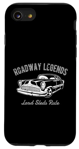 Roadway Legends Bleischlitten Lineal Classic Car Retro Design Hülle für iPhone SE (2020) / 7 / 8 von Awesome Classic Car Show Designs and Souvenirs