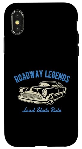 Roadway Legends Bleischlitten Lineal Classic Car Retro Design Hülle für iPhone X/XS Roadway Legends Bleischlitten Lineal Classic Car Retro Design Hülle für iPhone X/XS von Awesome Classic Car Show Designs and Souvenirs