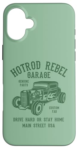 Hotrod Rebel Automotive Nostalgie Old Car Design Hülle für iPhone 16 Plus Hotrod Rebel Automotive Nostalgie Old Car Design Hülle für iPhone 16 Plus von Awesome Classic Hotrod Car Designs and Souvenirs
