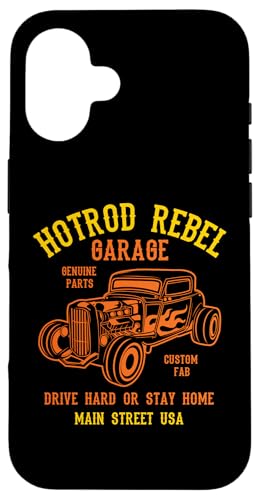 Hotrod Rebel Automotive Nostalgie Old Car Design Hülle für iPhone 16 Hotrod Rebel Automotive Nostalgie Old Car Design Hülle für iPhone 16 von Awesome Classic Hotrod Car Designs and Souvenirs