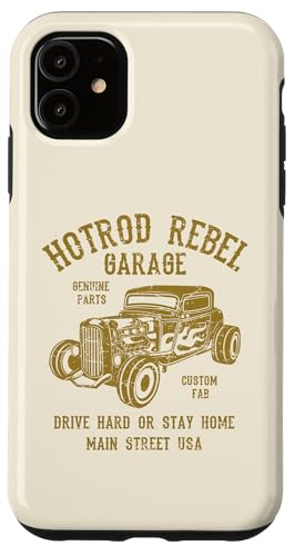 Hotrod Rebel Automotive Nostalgie Old Car Distressed Design Hülle für iPhone 11 Hotrod Rebel Automotive Nostalgie Old Car Distressed Design Hülle für iPhone 11 von Awesome Classic Hotrod Car Designs and Souvenirs