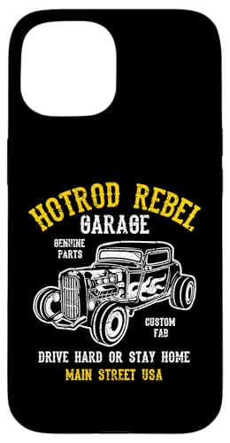 Hotrod Rebel Automotive Nostalgie Old Car Distressed Design Hülle für iPhone 15 Hotrod Rebel Automotive Nostalgie Old Car Distressed Design Hülle für iPhone 15 von Awesome Classic Hotrod Car Designs and Souvenirs