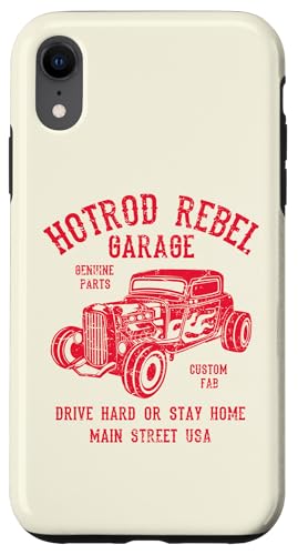 Hotrod Rebel Automotive Nostalgie Old Car Distressed Design Hülle für iPhone XR Hotrod Rebel Automotive Nostalgie Old Car Distressed Design Hülle für iPhone XR von Awesome Classic Hotrod Car Designs and Souvenirs