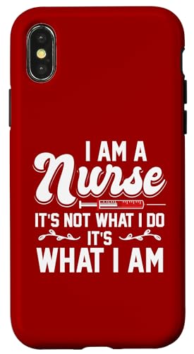 Ich bin eine Krankenschwester Es ist nicht was ich tue, es ist was ich bin Hülle für iPhone X/XS von Awesome Designs