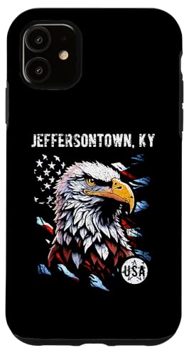 Jeffersontown KY Patriotischer Adler USA Flagge Vintage Design Hülle für iPhone 11 Jeffersontown KY Patriotischer Adler USA Flagge Vintage Design Hülle für iPhone 11 von Awesome Jeffersontown KY USA Designs and Souvenirs