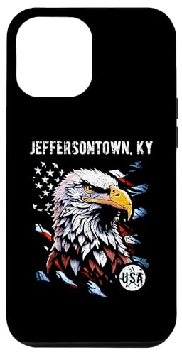 Jeffersontown KY Patriotischer Adler USA Flagge Vintage Design Hülle für iPhone 12 Pro Max Jeffersontown KY Patriotischer Adler USA Flagge Vintage Design Hülle für iPhone 12 Pro Max von Awesome Jeffersontown KY USA Designs and Souvenirs