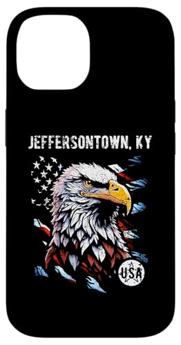 Jeffersontown KY Patriotischer Adler USA Flagge Vintage Design Hülle für iPhone 14 Jeffersontown KY Patriotischer Adler USA Flagge Vintage Design Hülle für iPhone 14 von Awesome Jeffersontown KY USA Designs and Souvenirs