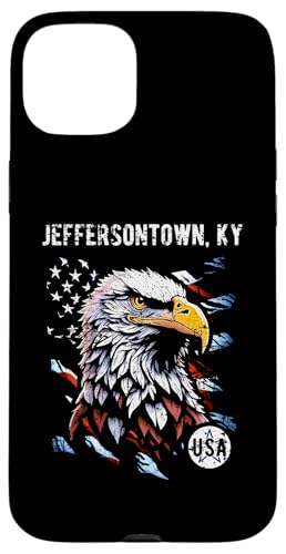 Jeffersontown KY Patriotischer Adler USA Flagge Vintage Design Hülle für iPhone 15 Plus Jeffersontown KY Patriotischer Adler USA Flagge Vintage Design Hülle für iPhone 15 Plus von Awesome Jeffersontown KY USA Designs and Souvenirs
