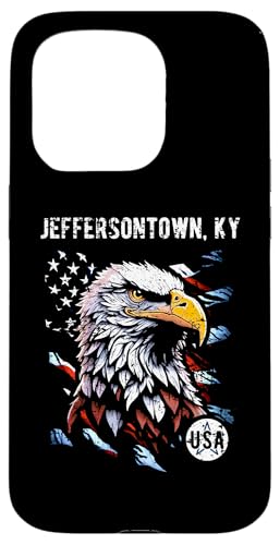 Jeffersontown KY Patriotischer Adler USA Flagge Vintage Design Hülle für iPhone 15 Pro Jeffersontown KY Patriotischer Adler USA Flagge Vintage Design Hülle für iPhone 15 Pro von Awesome Jeffersontown KY USA Designs and Souvenirs